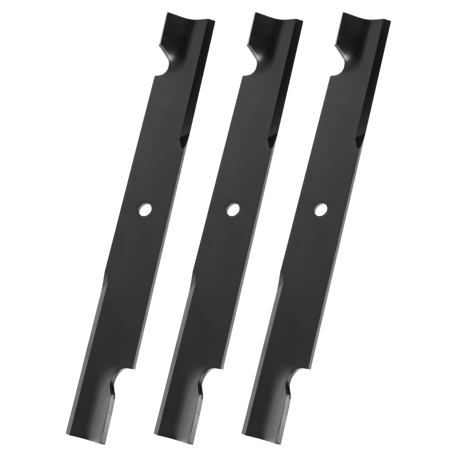 115-9649-03 105-7718-03 Lawn Mower Blades Fit for T oro 60 Inch Deck, High Lift Blades Compatible with Toro, Exmark, Titan ZX MX 6000 Timecutter 6000, Replaces 105-7718-03, 115-9649, 133-2127, 3 Pack