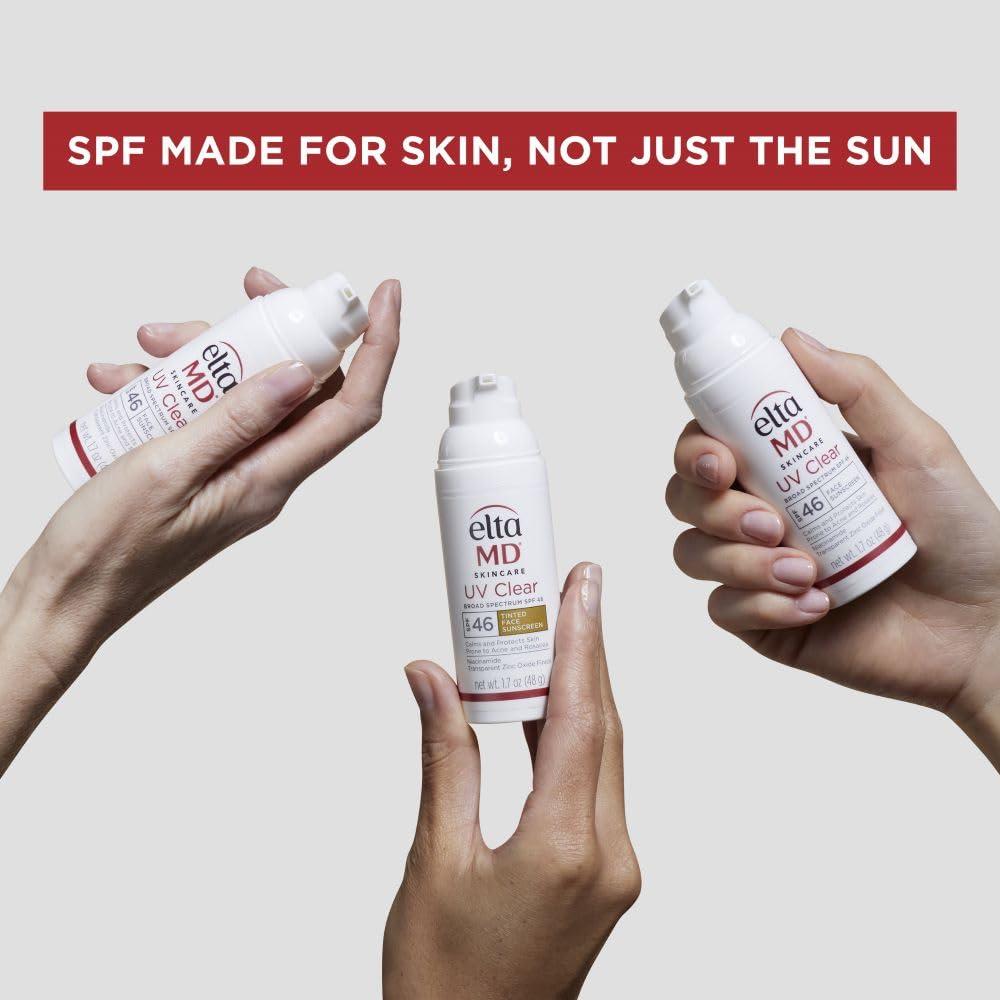 EltaMD UV Clear Tinted Face Sunscreen, SPF 46 Oil- Free Tinted Sunscreen with Zinc Oxide, Dermatologist Recommended Sunscreen, 1.7 oz Pump - Image 10