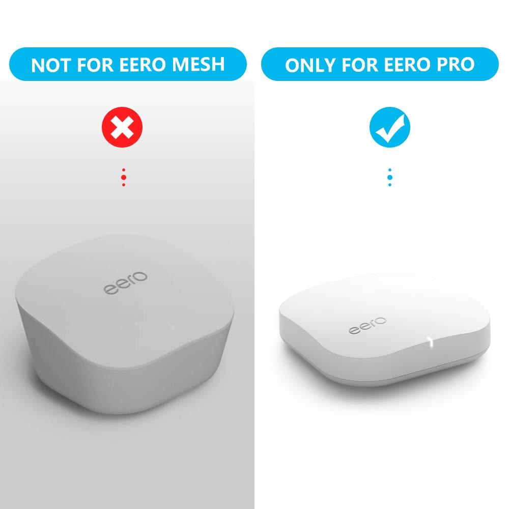 Wall Mount Holder for eero Pro Home WiFi System-Simple and Sturdy Wall Mount Holder Stand Bracket (NOT for eero 6 or eero pro 6), Without Messy Wires (White(3 Pack)) - Image 2