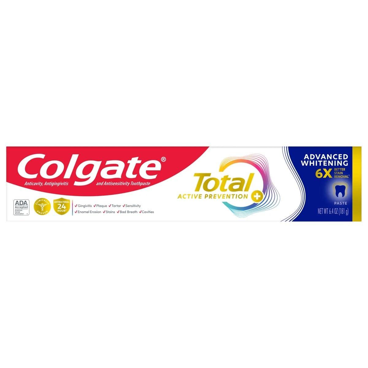 Colgate Total SF Advanced Whitening Toothpaste, 6.4 Ounce (Pack of 5) - Image 3