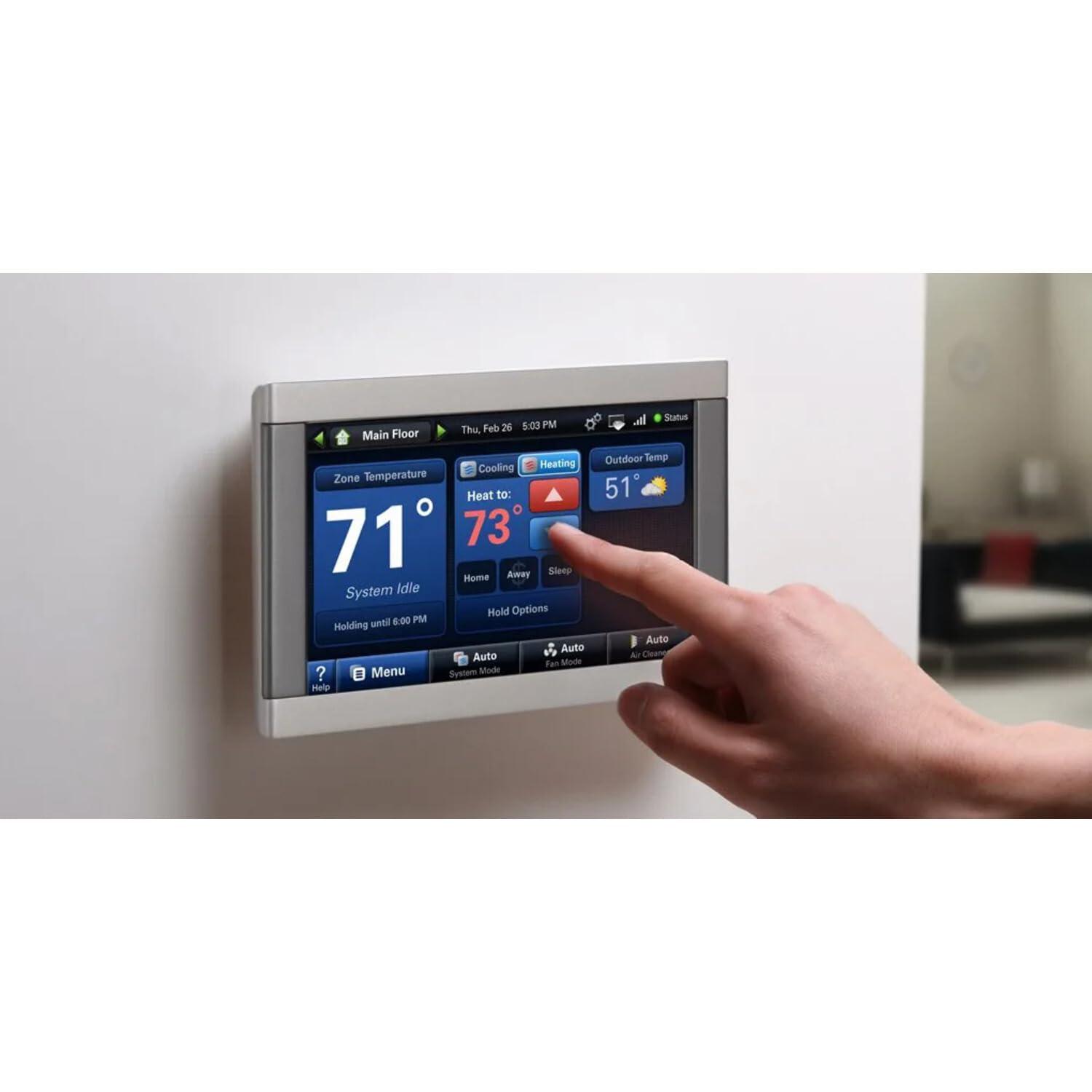 Trane XL1050 ComfortLink Smart Thermostat – Model TZON1050AC52ZC with Built-in Wi-Fi and Zoning Control, 7" Touchscreen Display - Image 5