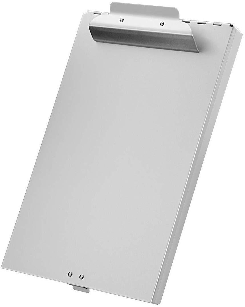 ZCZN Recycled Aluminum Storage Clipboard, Clipboard Box, Form Holder, Suitable for School, Office, Jobsite or Medical Staff, 9.25 x 13.78 Inches, Silver - Image 4