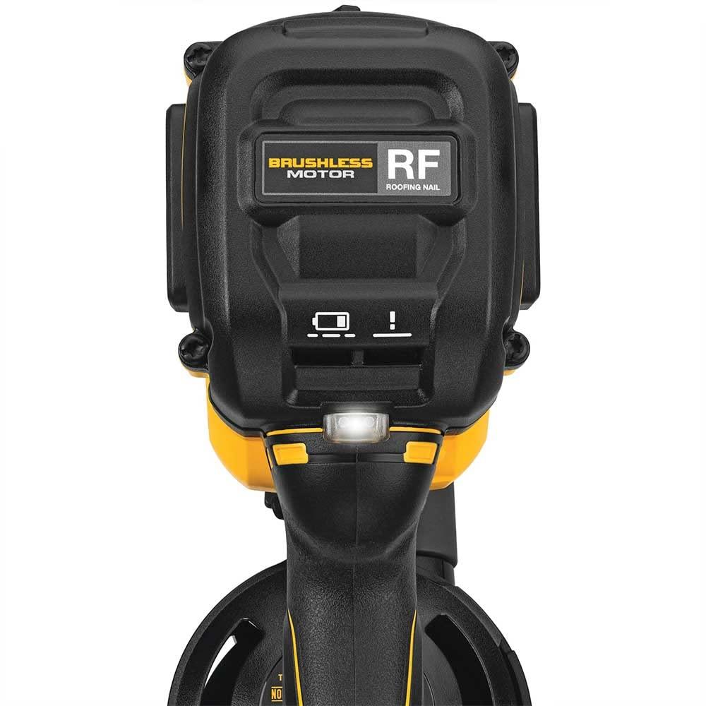 DeWalt 20V MAX Brushless 15 Degree Cordless Coil Battery Powered Roofing Nailer with Tool-Free Nail Tray (Yellow and Black) - Image 9