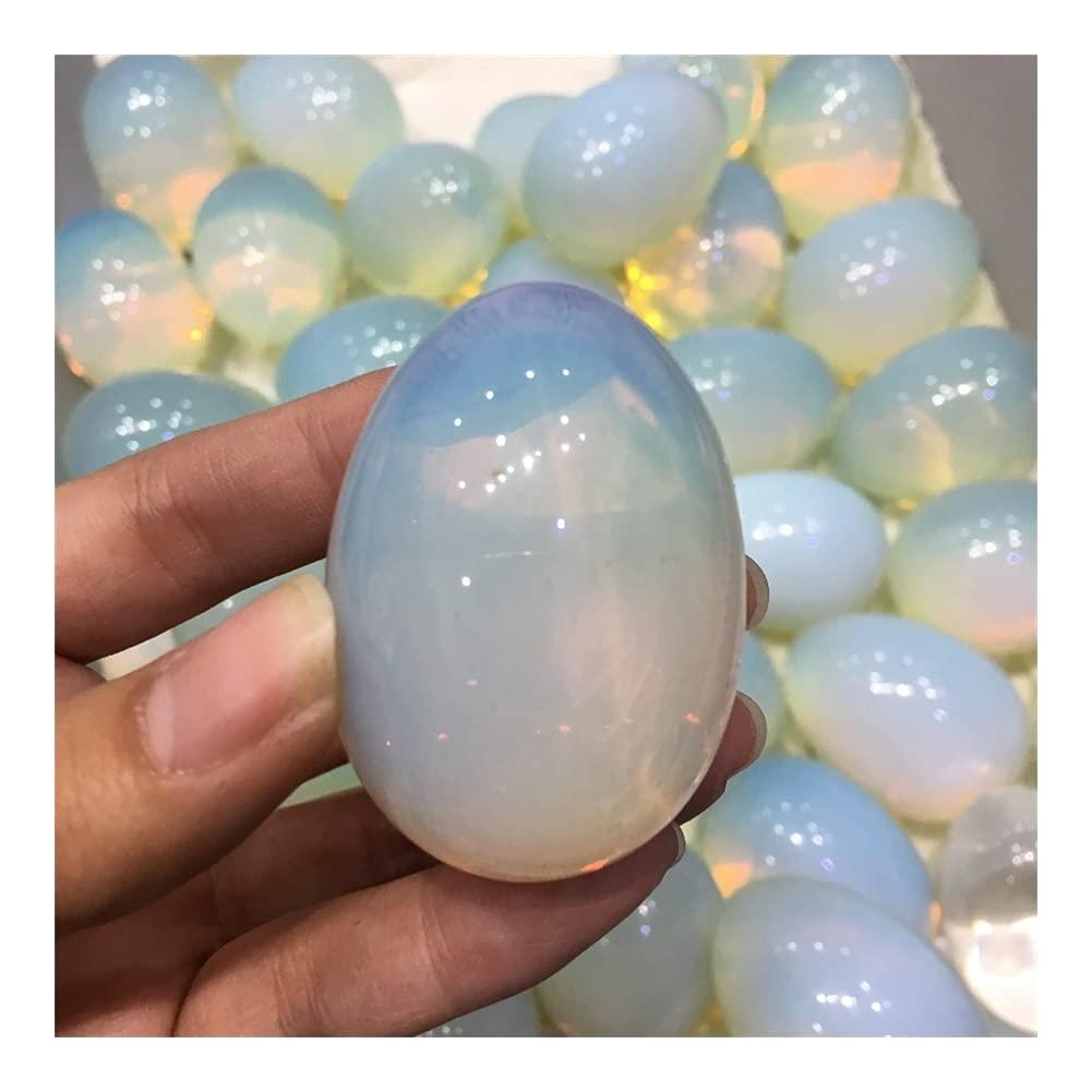 WGPHD Health & Household Natural Opal Shining Smooth Egg Shape Semi-Precious Stone - Image 5