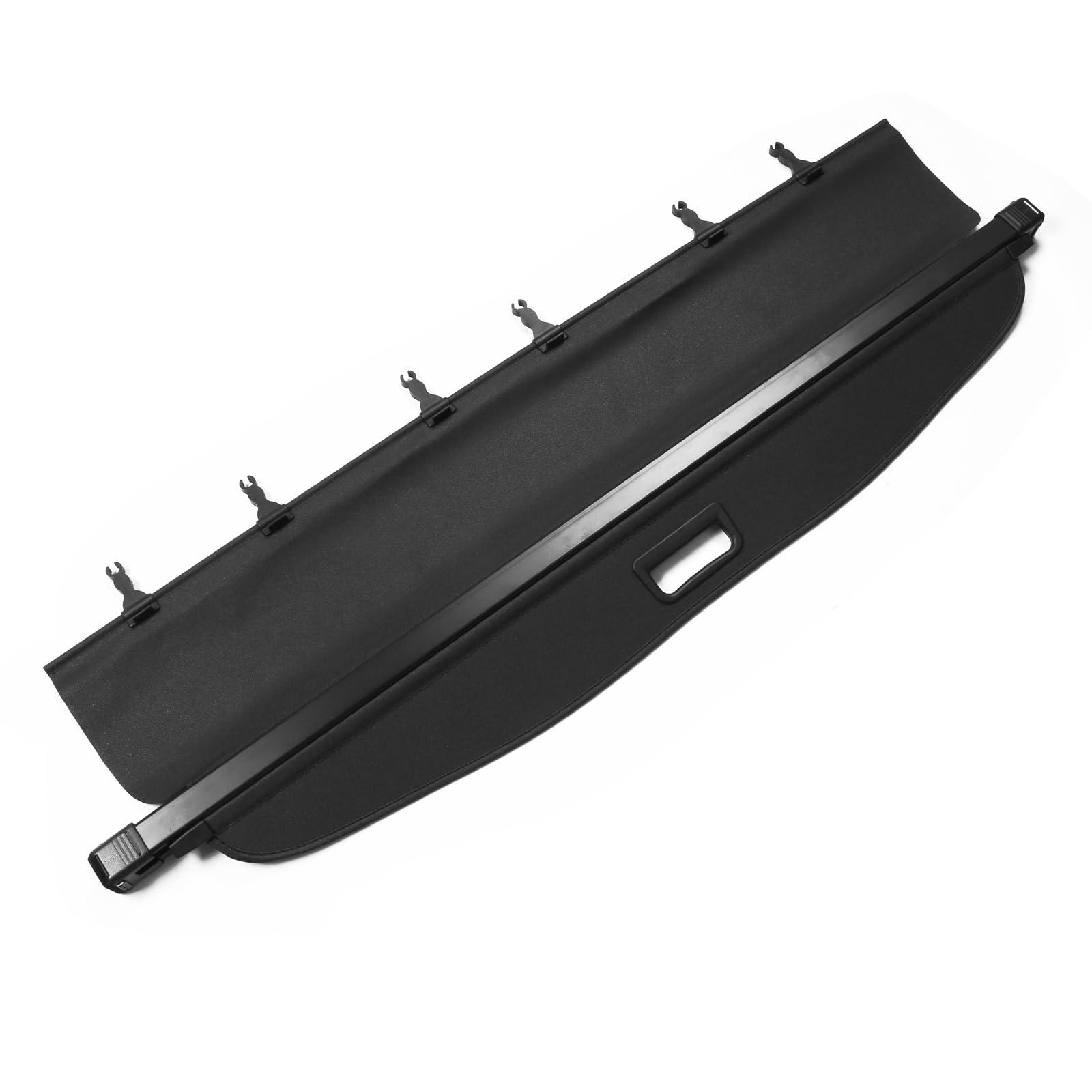 IKON MOTORSPORTS, Cargo Cover Compatible with 2014-2018 Subaru Forester (Only Fit Automatic Rear Gate), PVC & Aluminum Rod Black Security Rear Trunk Cover Security Retractable Shield, 2015 2016 2017 - Image 3