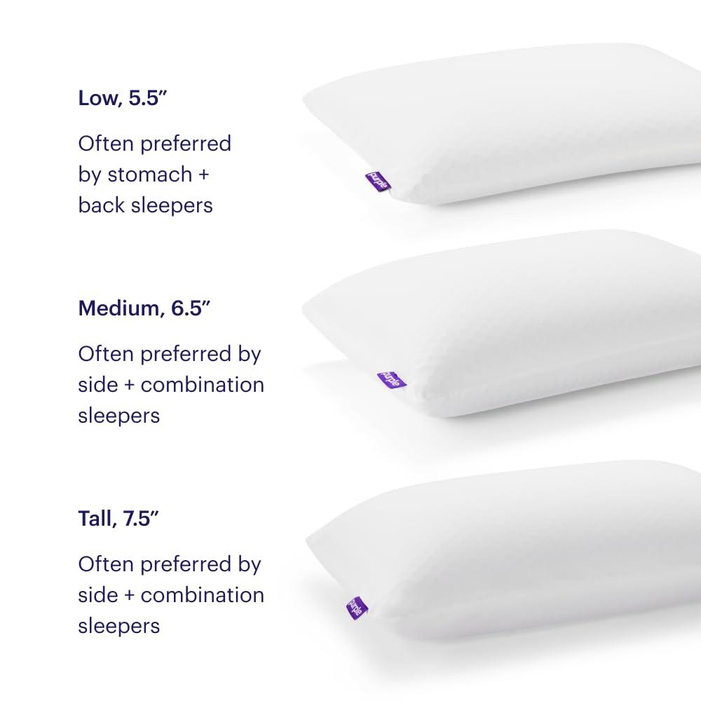 Purple Harmony Pillow - King Tall, Greatest Pillow Ever Invented, 360º Hex Grid & Talalay Latex Core - No Pressure Support, Stays Cool, Luxurious Comfort - Image 7