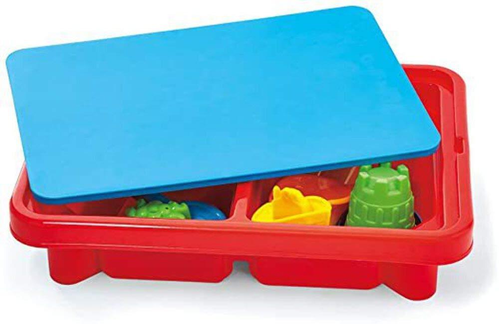 Toddler Sensory Kids Table with Lid | Sensory Bin | Kidoozie | Mega Block Compatible Lid | Indoor Outdoor Use , Red, G02521 17 x 12.5 x 11 inches - Image 4
