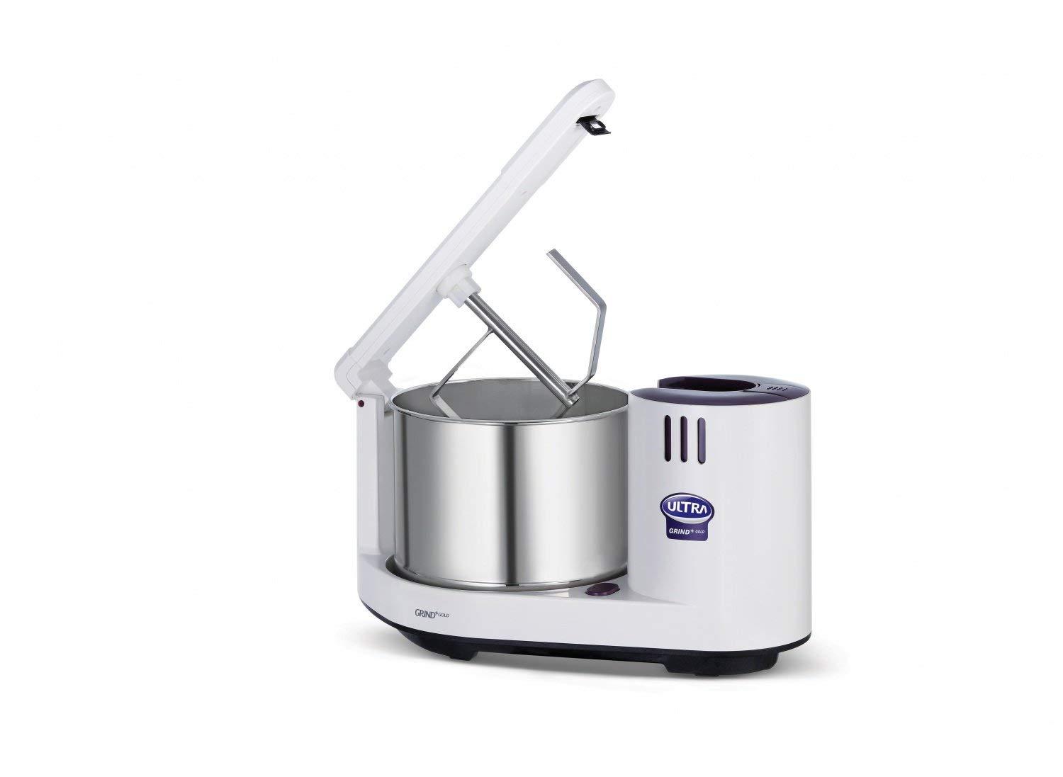 Elgi Grind+ Gold Table Top Wet Grinder with Atta Kneader, 110 Volt, 2-Liter, Purple - Image 4