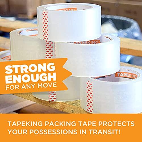 Tape King Clear Packing Tape - 60 Yards Per Roll (Pack of 6 Rolls) - Stronger & Thicker 2.7mil, Heavy Duty Adhesive Industrial Depot Tapes for Moving Packaging Shipping, Office & Storage - Image 3