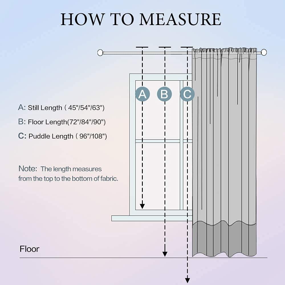 MIULEE 2 Panels Solid Color White Sheer Window Curtains Elegant Window Voile Panels/Drapes/Treatment for Bedroom Living Room (54 X 84 Inches White) - Image 6