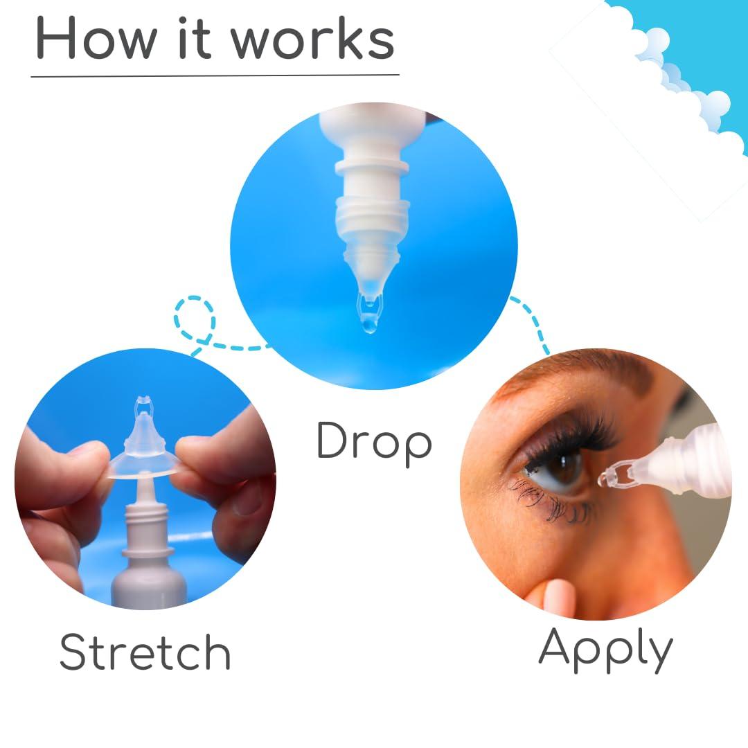 Precision Dropper - Eye Drop Assist Device – Mess-Free Eyedrop – No Head Tilt, Less Flinching, and Comfortable use - Compatible with Most Bottles - Eyedropper Dispenser (1-Pack) - Image 2