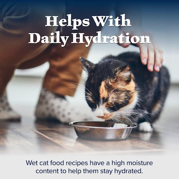 Blue Buffalo Wilderness High Protein, Natural Adult Pate Wet Cat Food Variety Pack, Chicken, Salmon, Duck 3-oz Cans (12 Count- 4 of Each Flavor) - Image 2