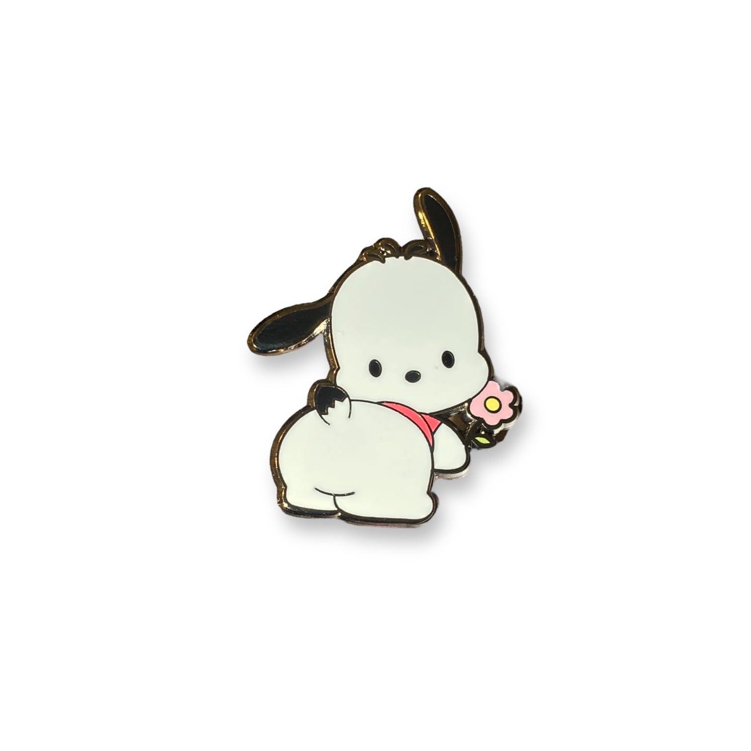 Pochacco Plush Pin and Keychain - Pochacco Gifts: Enamel Pin Set