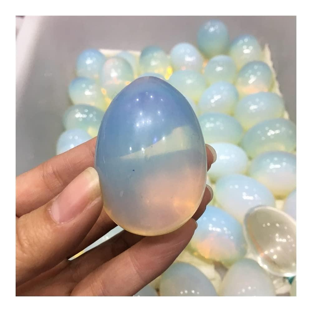 WGPHD Health & Household Natural Opal Shining Smooth Egg Shape Semi-Precious Stone