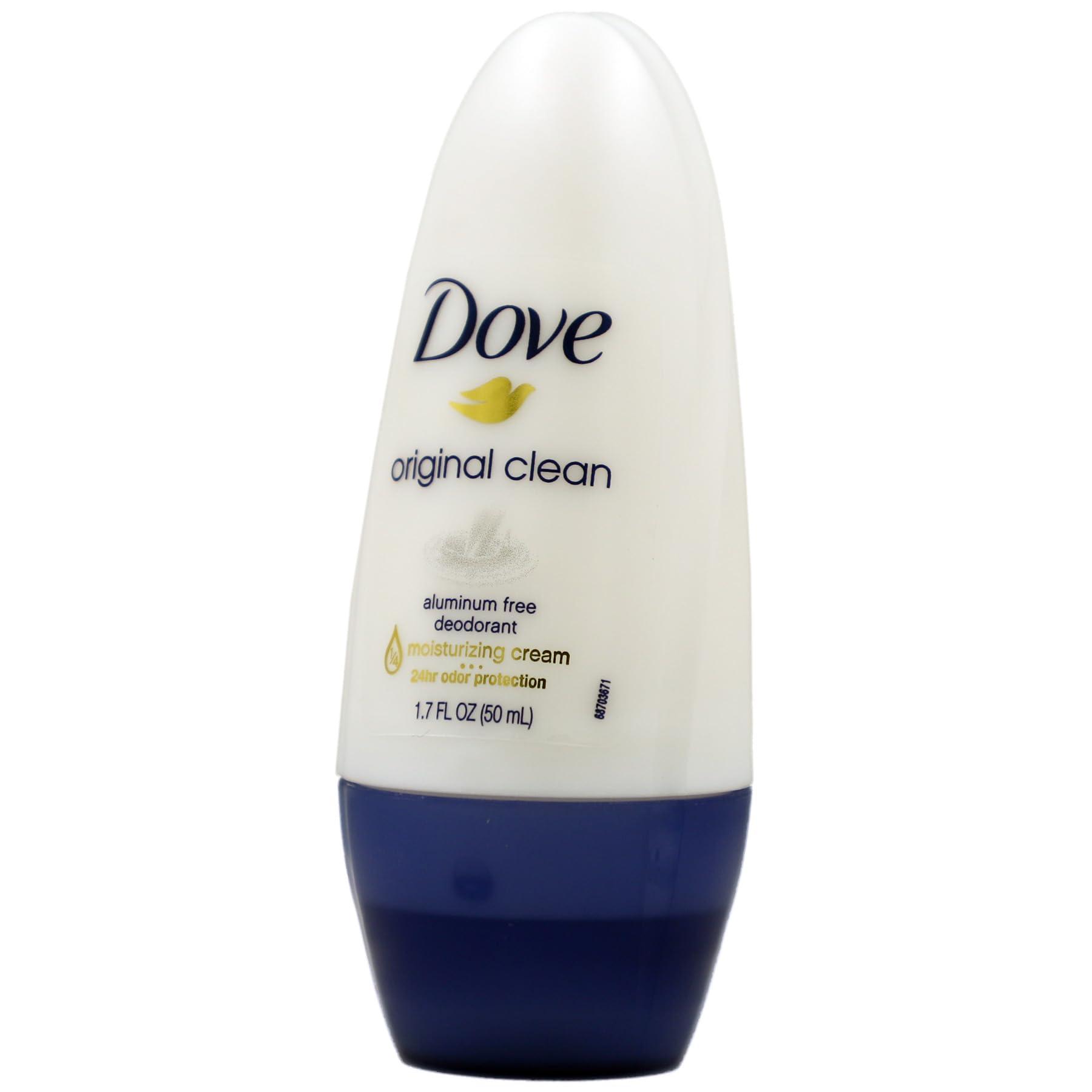 Dove Original Clean Roll On Deodorant, Aluminum Free, All Day Odor Protection, 4-Pack, 1.7 FL Oz Each, 4 Bottles - Image 2