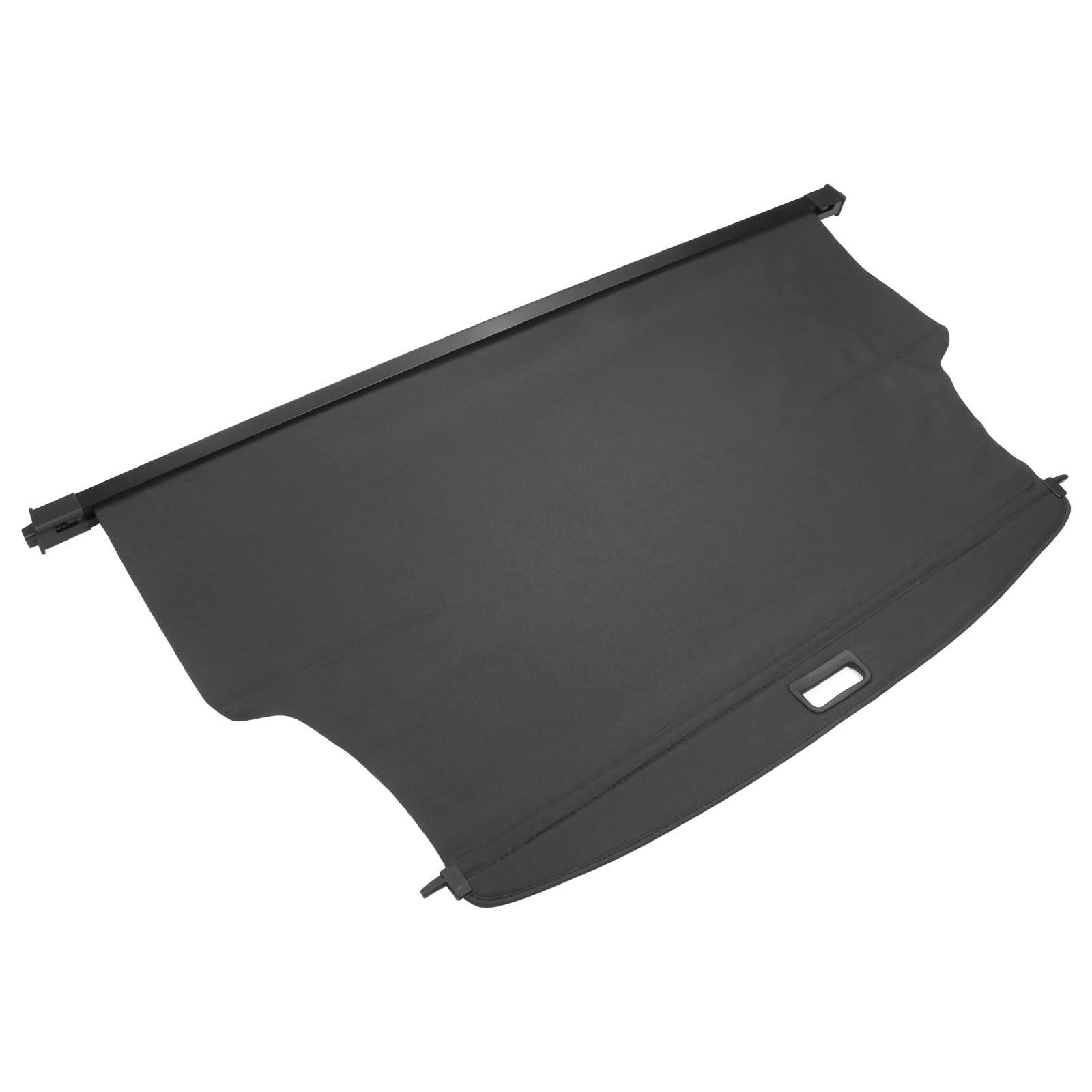 IKON MOTORSPORTS, Cargo Cover Compatible with 2021-2023 Chevy Cadillac GMC, OEM Style PVC & Aluminum Rod Black Security Rear Trunk Cover Security Retractable Shield, 2022 84390976 84390977 84390978 - Image 3