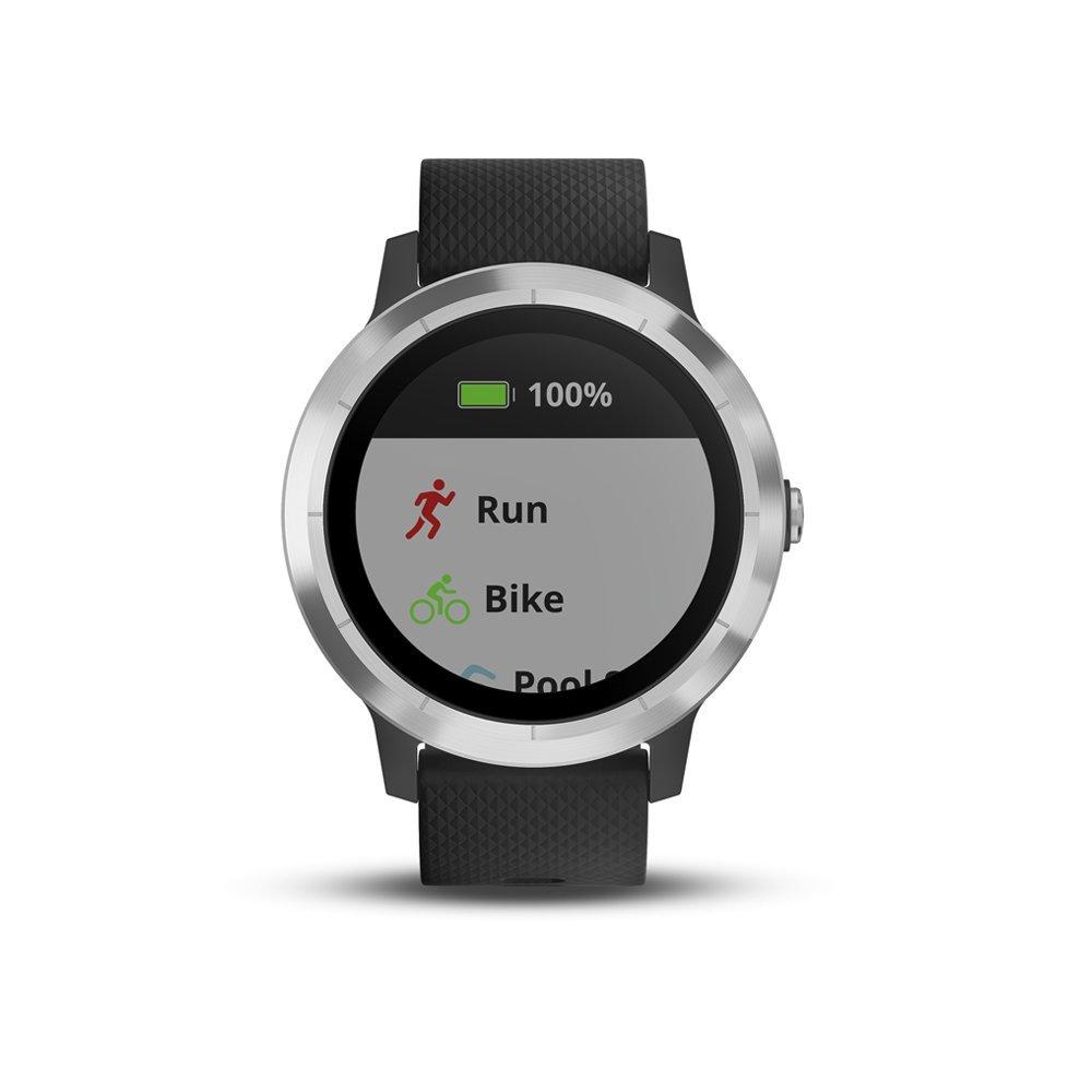 Garmin Vivoactive 3 GPS Smartwatch with Built-in Sports Apps - Black/Silver (Renewed) - Image 2