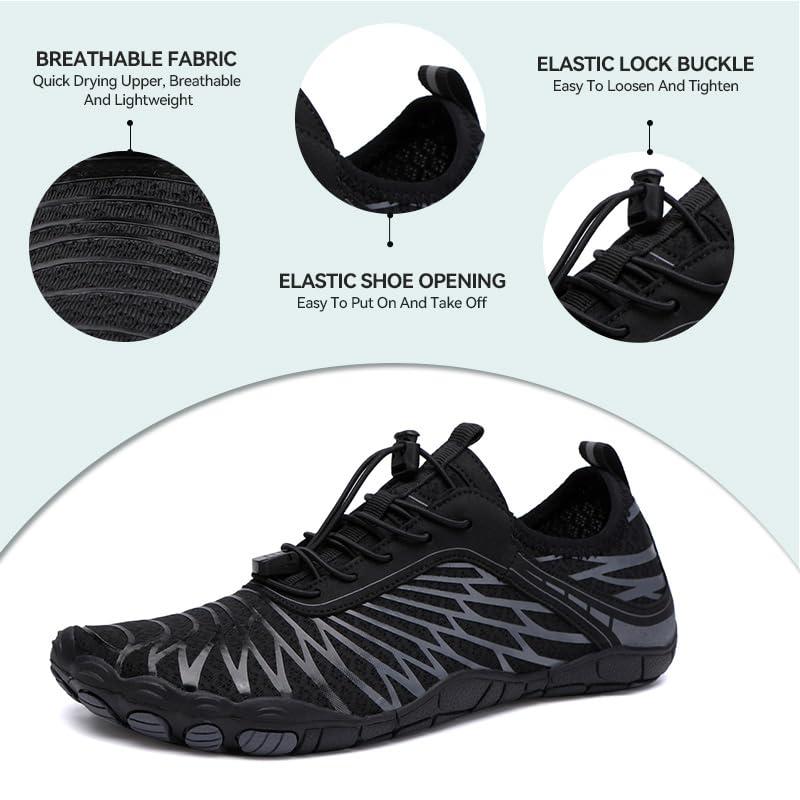 RUFONE Hike Barefoot Shoes for Women Men Breathable & Non-Slip Athletic Footwear Wide Toe Water Shoes - Image 5