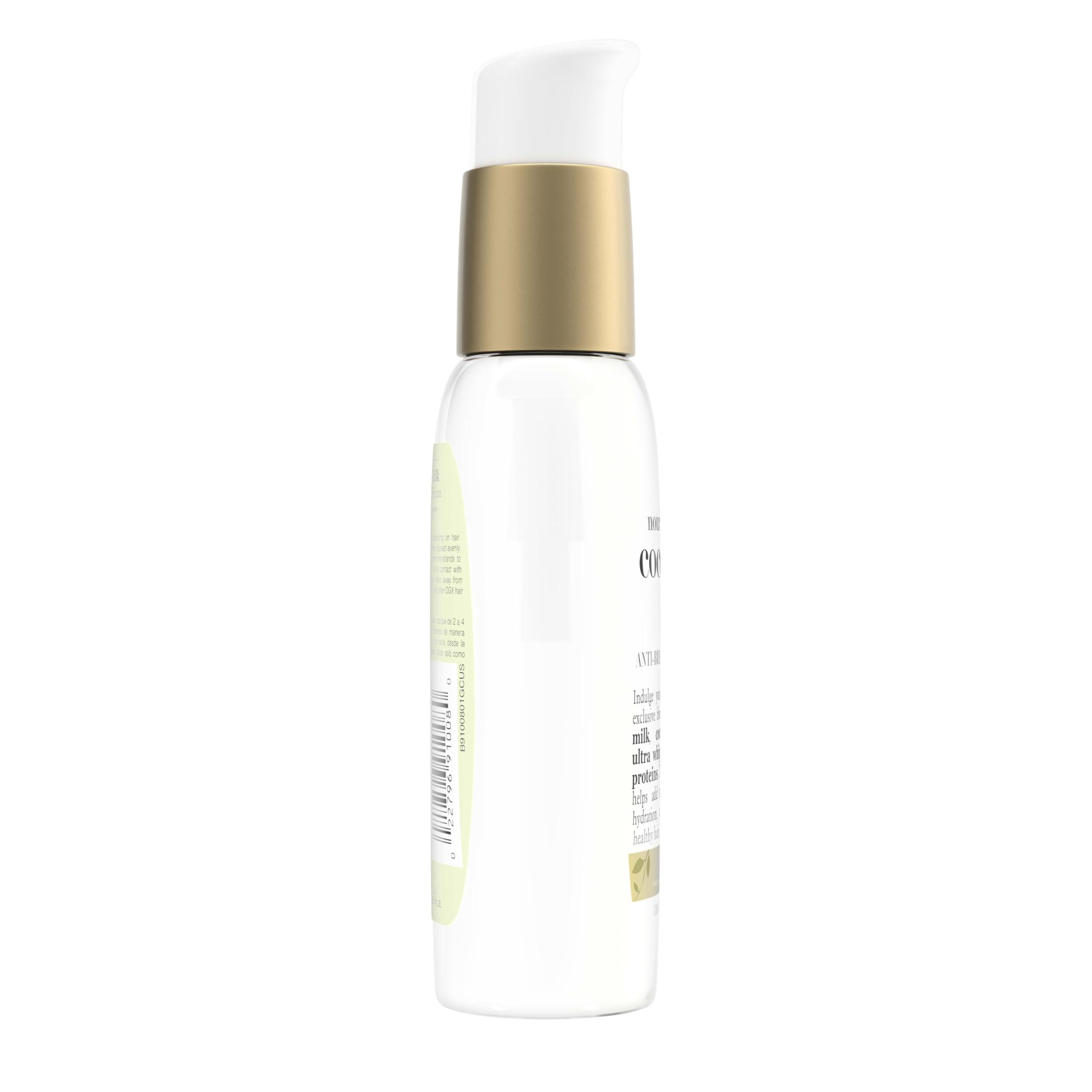 OGX Nourishing + Coconut Milk Anti-Breakage Serum, 4 Fl Oz - Image 5