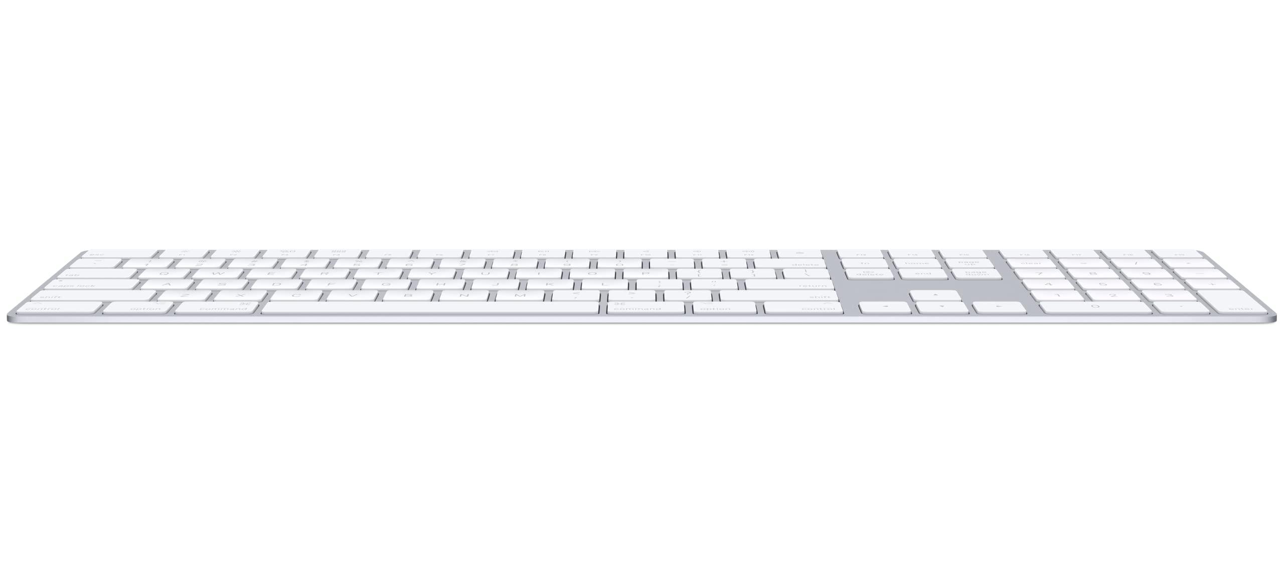 Apple Magic Keyboard with Numeric Keypad: Wireless, Bluetooth, Rechargeable. Works with Mac, iPad, or iPhone; US English - White - Image 2