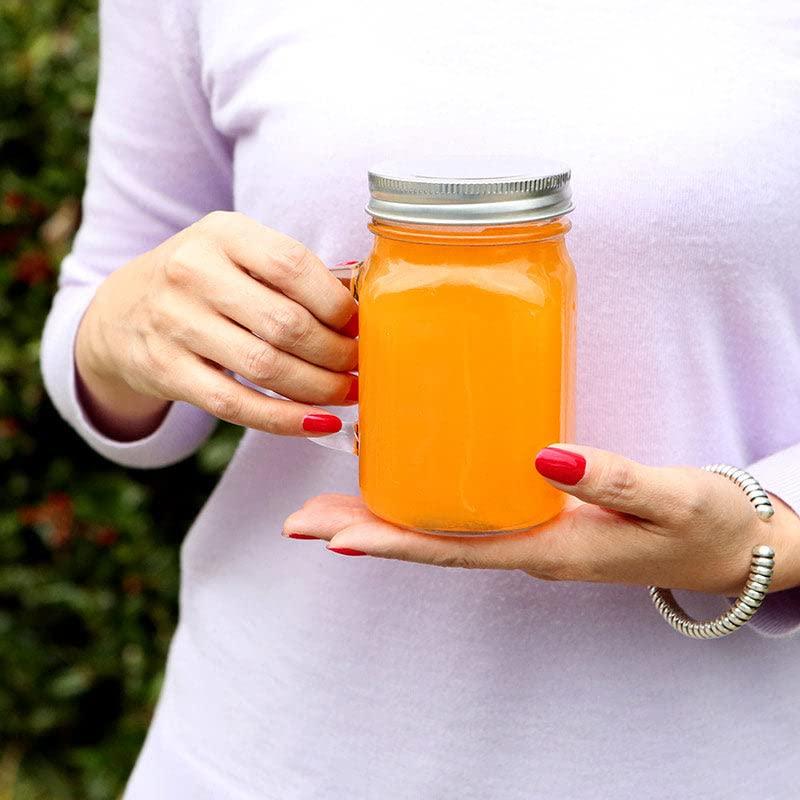 36PCS 12 oz. Large Glass Jars with Lids and Handles, Kate Aspen Mason Jars Mugs, Wide Mouth Drinking Glass and DIY Favor Decor for Wedding, Bridal Shower, Baby Shower Party - Image 7