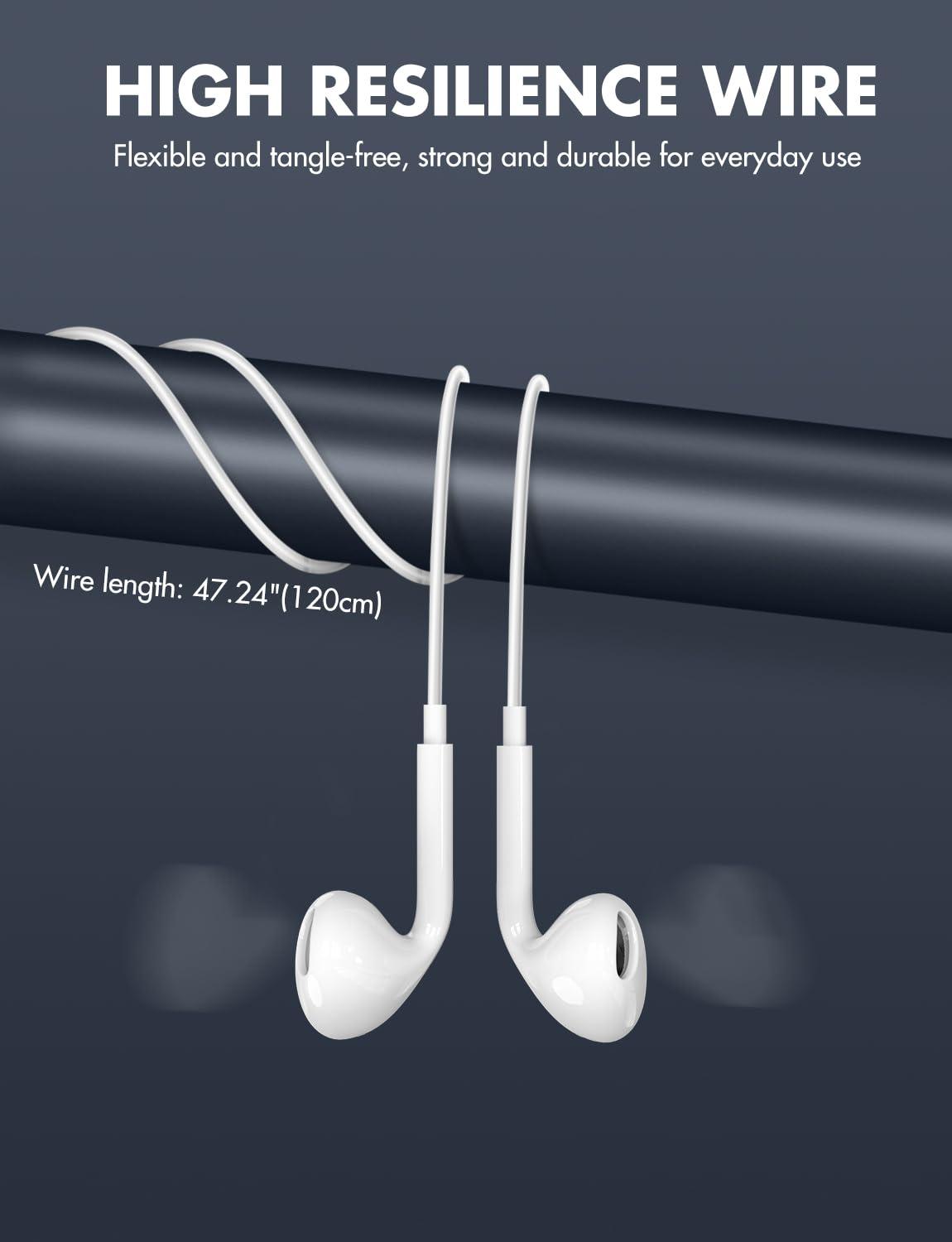 Antool USB C Headphones, 【Ultra Clear Calls & no Noise】 Earbuds Wired for iPhone 16/15 USBC Headphones,Compatible with iPhone/Android/Galaxy/iPad【2 Pack】 - Image 4