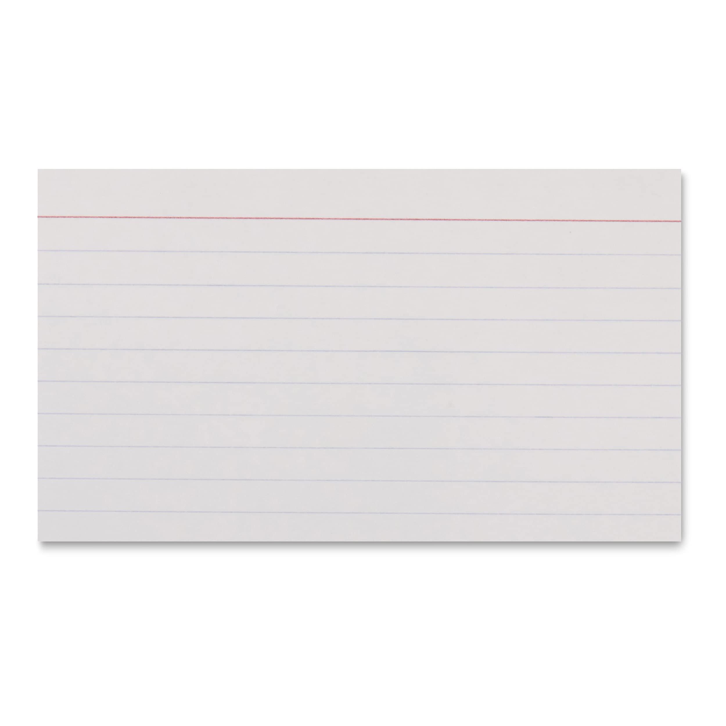 Amazon Basics Paper Flash Cards, Ruled Index Note Cards, Heavy Weight, White, 3 x 5 Inch Card, 300 Count, 100 Pack of 3 - Image 4