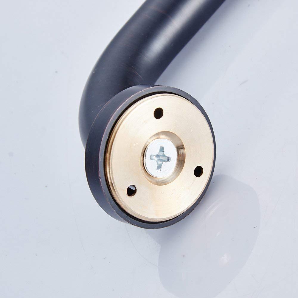 ELLO&ALLO Oil Rubbed Bronze Bathroom Shower Grab Bar, Home Care Bath Hardware (16 Inch) - Image 5