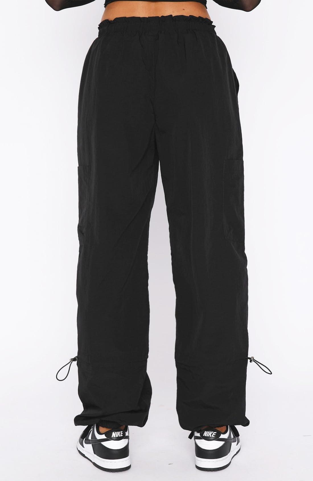 DISCIPBUSH Cargo Pants Women Baggy - Parachute Pants for Women, Rave Pants Y2K Pants, Festival Outfits for Women - Image 3
