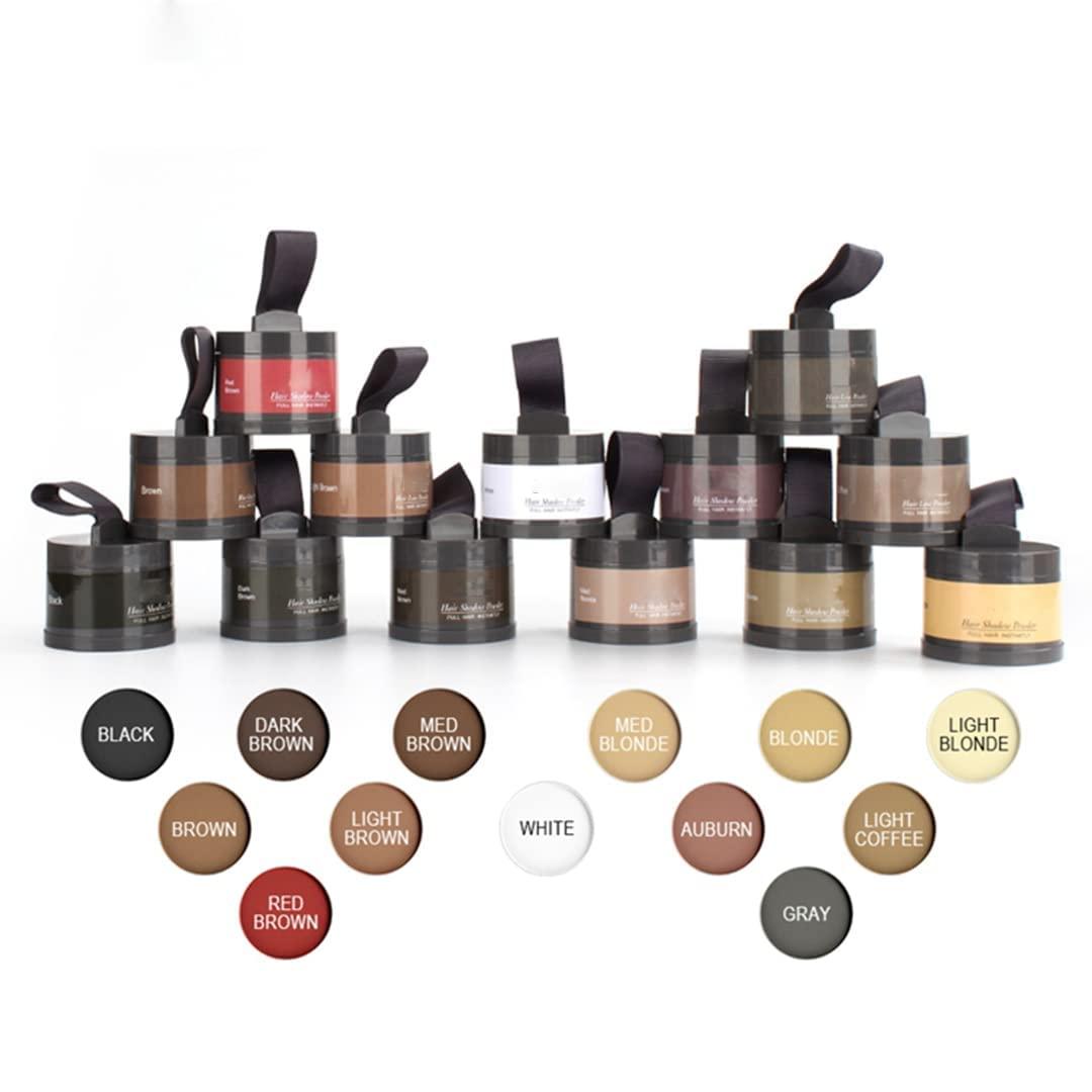 gowwim Hairline Powder(Dark Brown) Hair Root Dye, Instantly Hair Color Shadow Cover Gray Hair Root, Hair Touch-Up, Thin Hair Powder 4 g - Image 4