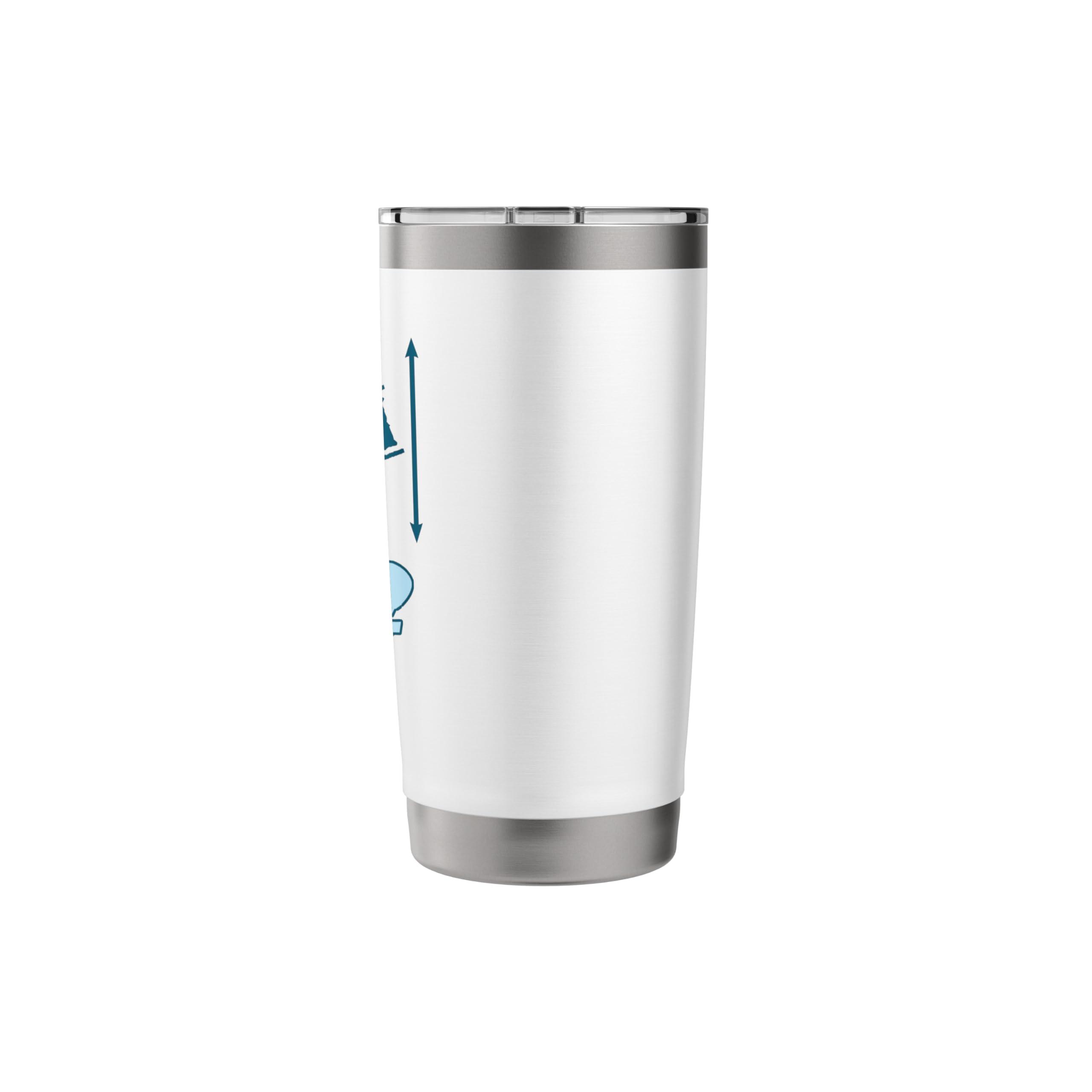 It's grim up north! Funny map for northerners Stainless Steel Insulated Tumbler - Image 3