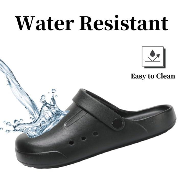 Nihaoya Clogs for Men and Womens Garden Shoes Slip-on Outdoor Beach Slippers Comfort Slip Resistant Sandals Lightweight Breathable - Image 2