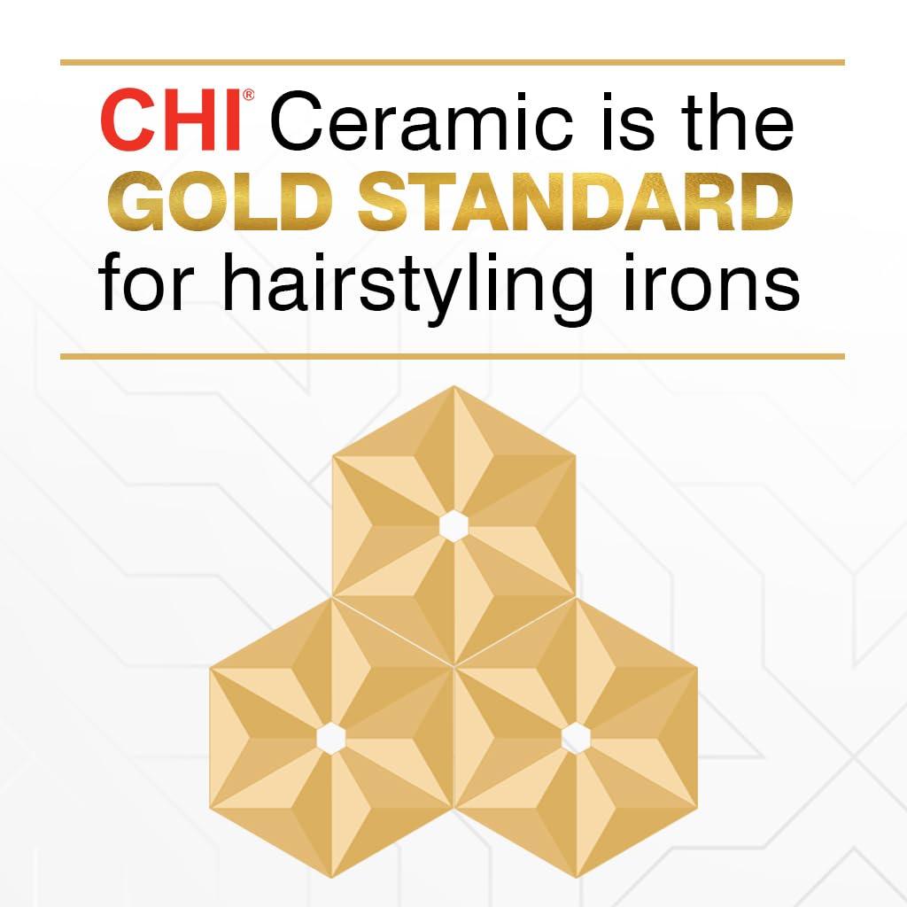 CHI Original Ceramic Flat Iron, Hair Straightener For A Smooth Finish, Floating Plates, Quick Heat Up, Analog On/Off Switch, 1" Styling Tool, Black - Image 6