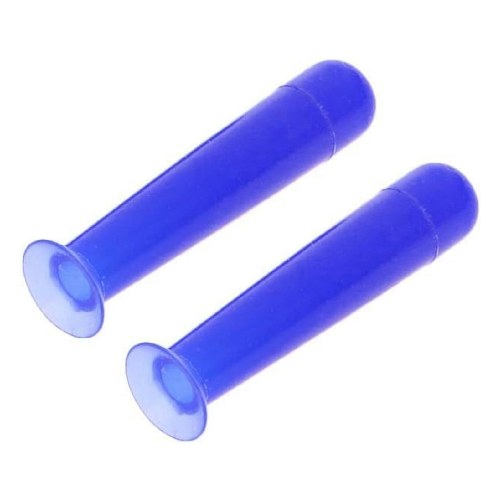Jowxsx 2Pcs Blue Handy Silicone Contact Lenses Small Suction Cups Stick RGP Inserter Remover Contact Lens Cases Accessories for Health and Household - Image 1