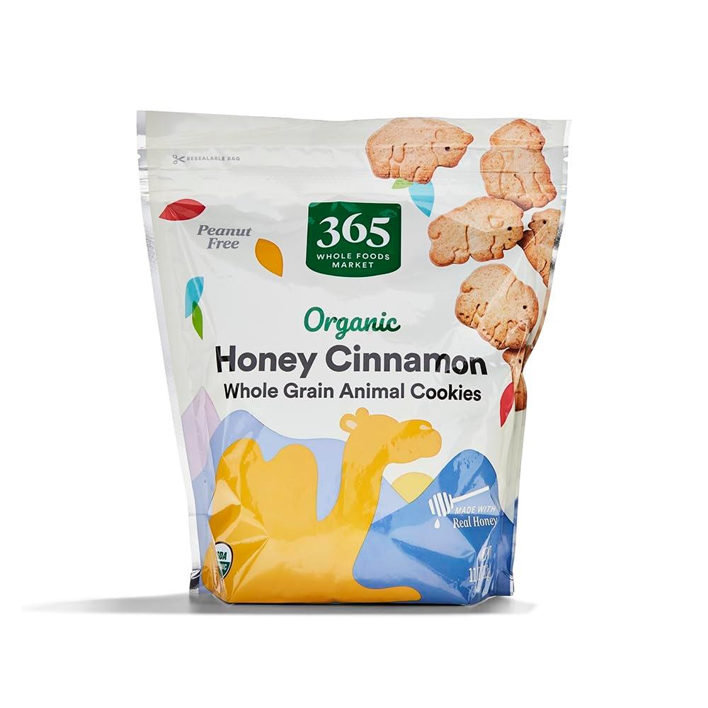365 by Whole Foods Market, Organic Honey Cinnamon Whole Grain Animal Cookies, 11 Ounce