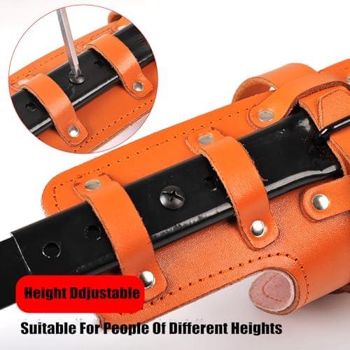 MIZHAO Tree Climbing Spikes Kit - Tree Climbing Gear Arborist Tree Climbing Kit for Tree Work, Climbing Sports Working 16.13 inches Yellow Brown - Image 2