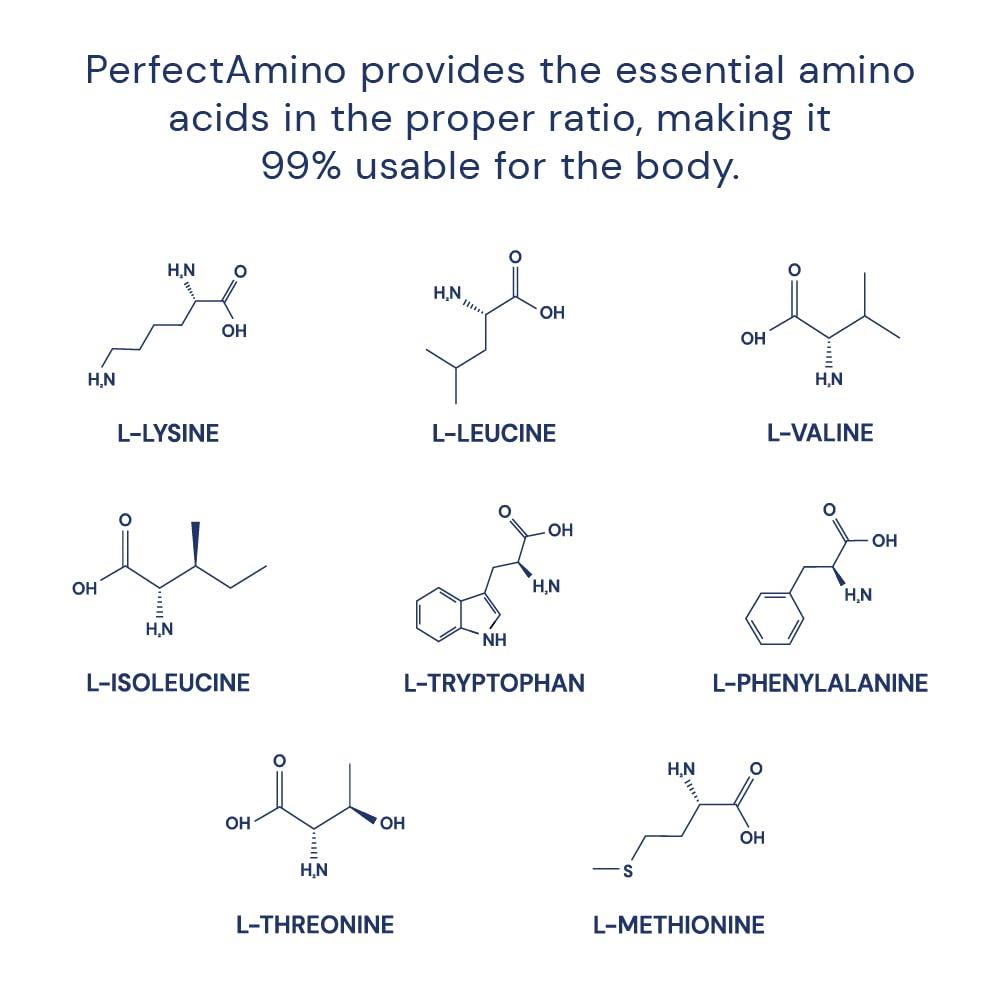 BodyHealth PerfectAmino (150 ct) Easy to Swallow Tablets, Essential Amino Acids Supplement with BCAAs, Vegan Protein for Pre/Post Workout & Muscle Recovery with Lysine, Tryptophan, Leucine, Methionine - Image 4