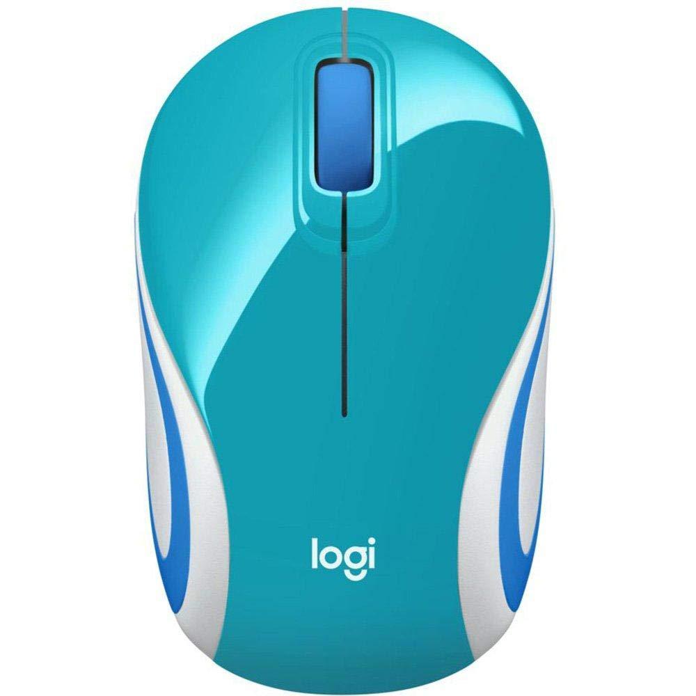 Logitech Wireless Mini Mouse M187 Ultra Portable,1000 DPI Optical Tracking, 3-Buttons, PC/Mac/Laptop - Bright Teal - Image 4