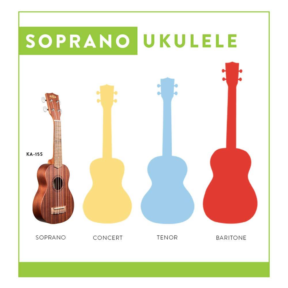 Official Kala Learn to Play Ukulele Soprano Starter Kit, Satin Mahogany – Includes online lessons, tuner app, and booklet (KALA-LTP-S) - Image 3