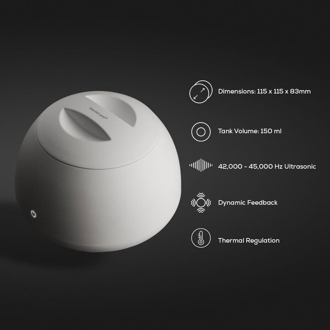 Zima Dental Pod | Arctic White | Ultrasonic Retainer Cleaner Machine | Aligner, Nightguard, Mouth Guard, Denture Cleaner | Oral Dental Care FSA HSA Approved - Image 7