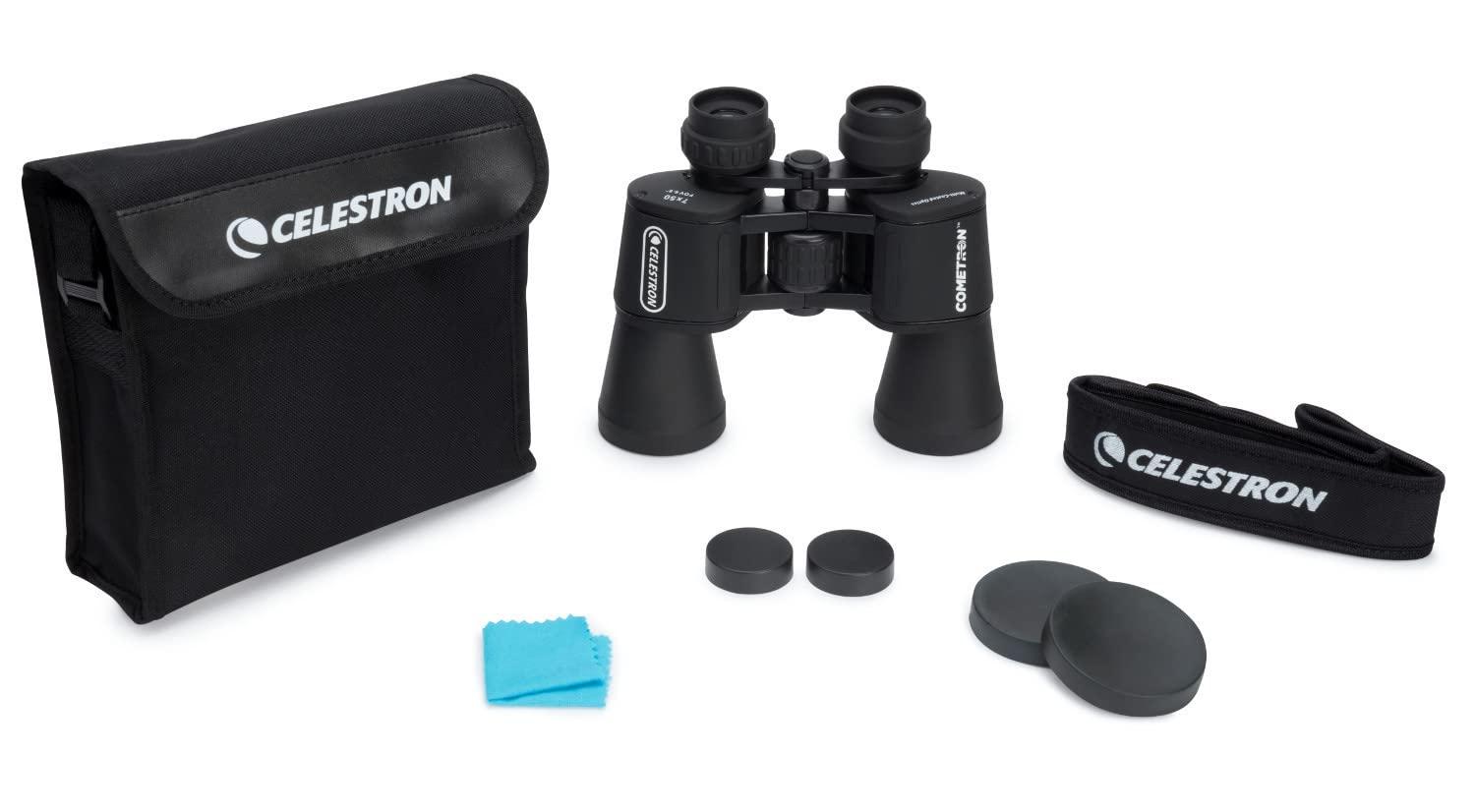 Celestron - Cometron 7x50 Binoculars - Beginner Astronomy Binoculars - Large 50mm Objective Lenses - Wide Field of View 7X Magnification - Image 6