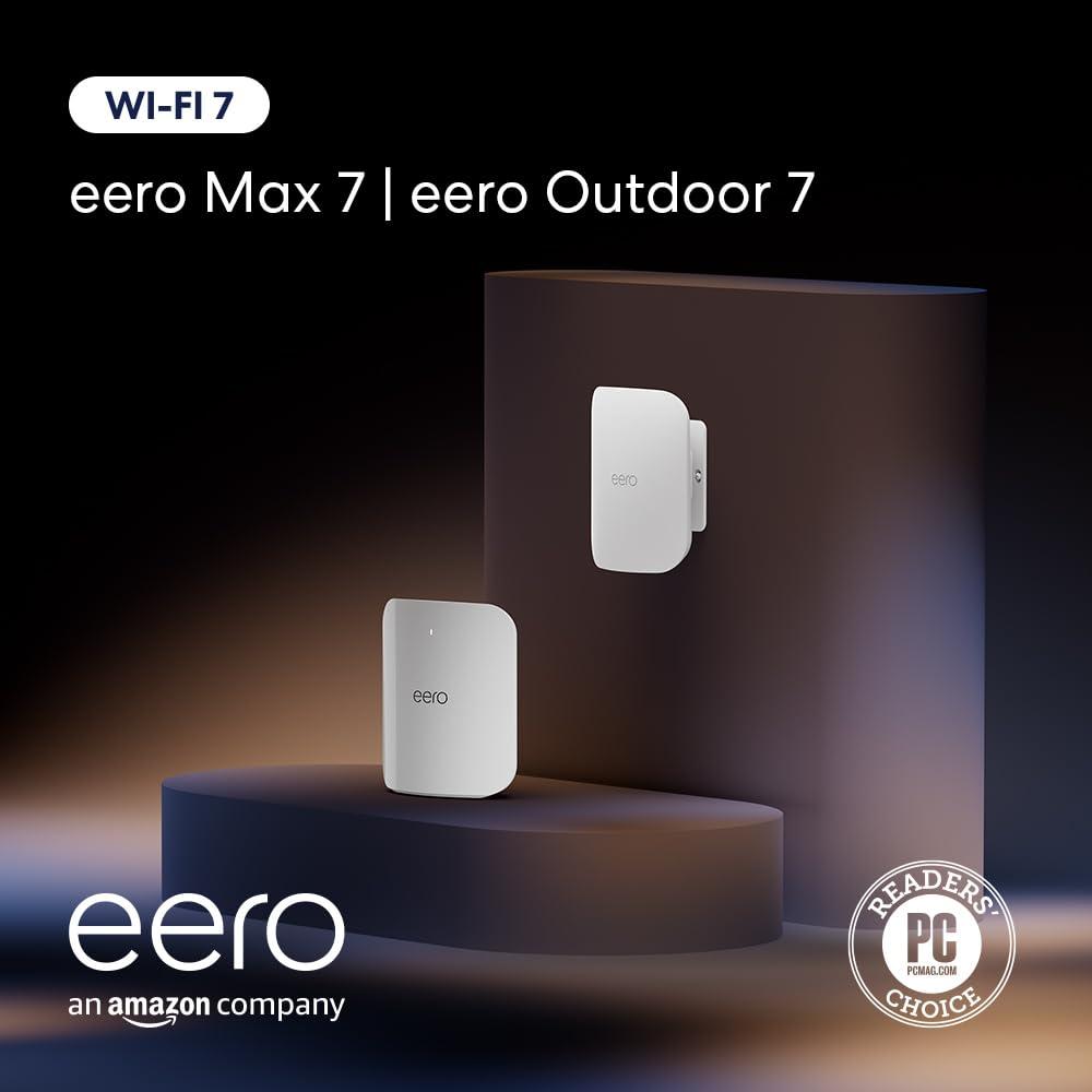 Amazon eero Max 7 (1-pack) with Amazon eero Outdoor 7 (1-pack) mesh wifi system - Image 7