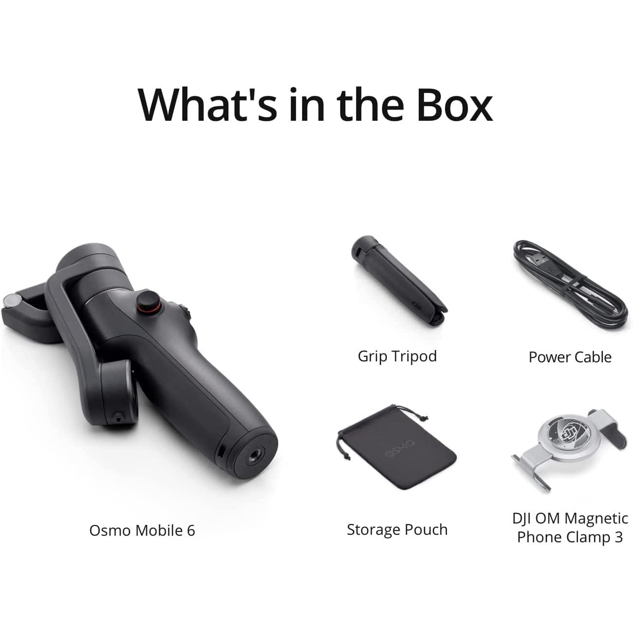 DJI Osmo Mobile 6 Smartphone Gimbal Stabilizer (Black) Accessory Bundle with Deco Gear Small Camera Bag, Lexar 64GB Memory Card, 2 Year CPS Enhanced Protection Pack and Cleaning Kit - Image 6