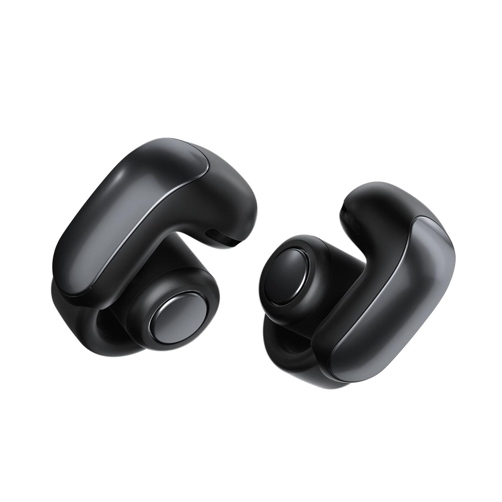Bose Ultra Open Bluetooth Earbuds, True Wireless Earbuds with OpenAudio for Awareness, Clip On Design for Comfort, Immersive Audio, Up to 48 Hrs of Playtime, Black