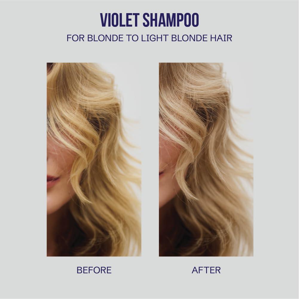 Oligo Professionnel - Blacklight Violet Shampoo - Sulfate-Free Purple Shampoo for blondes - Vegan - Eliminate Yellow Tones - Refresh Faded Highlights - Argan oil - Hydrating Formula - 8.5oz - Image 5