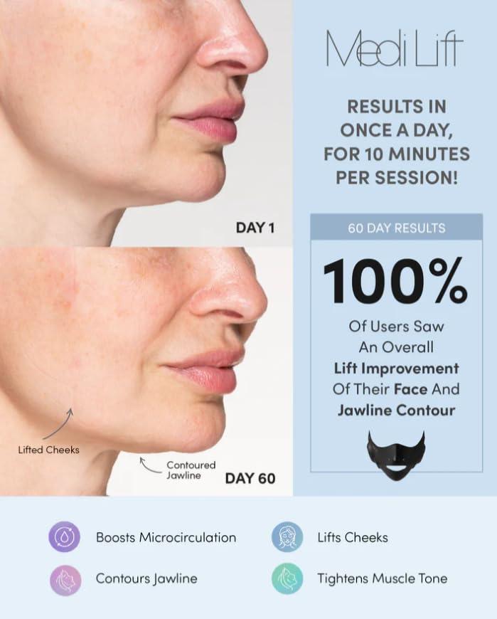 Essential Mask - Medi Lift EMS Facial Toning Device, FDA Cleared, Hands-Free Skin Device - Image 5