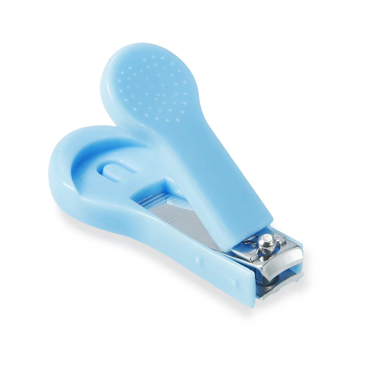 PandaEar Baby Healthcare & Grooming Kit - Baby Safety Set Comb, Brush, Finger Toothbrush, Nail Clippers, Scissors, Nasal Aspirator - Nursery Care Kit (Blue) - Image 6