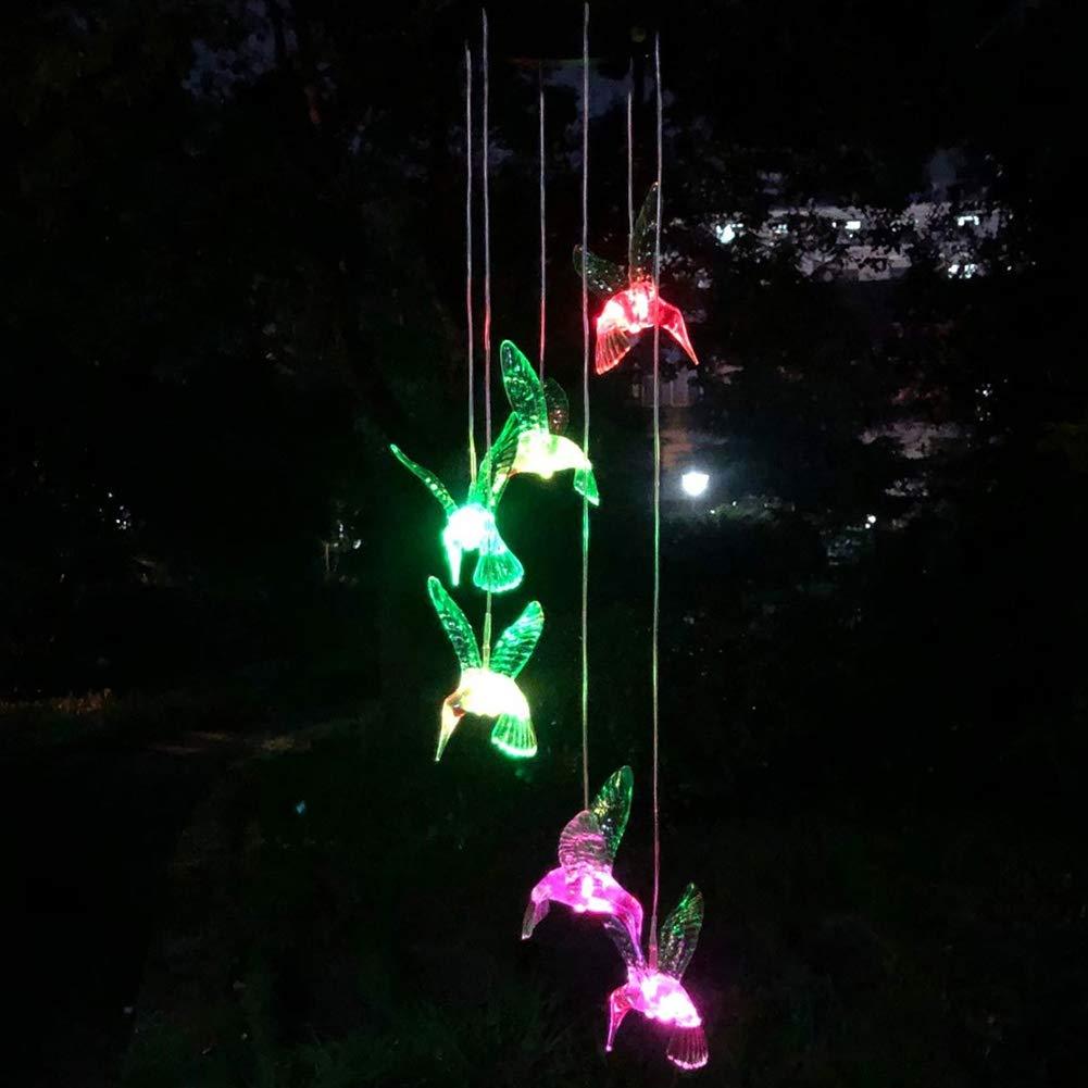 Hummingbird Solar Chimes,Unique Birthday Gifts for Women/Mom/Grandma,Best Idears Grardening - Image 6