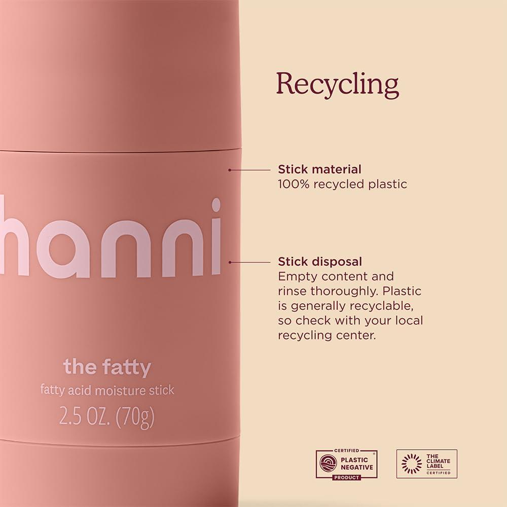 HANNI Fatty Body Moisturizer Stick with Fatty Acids, Travel Size Friendly Solid Lotion for Plumping and Hydration, Fragrance-Free and Safe for Sensitive Skin, 2.5 oz - Image 7