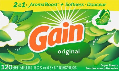 Gain Original Dryer Sheets, 120 Count - Image 2
